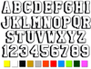 3D Reflective Letters & Numbers