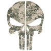 ARMY DIGITAL CAMO PUNISHER SKULL REAR HELMET REFLECTIVE HELMET DECAL