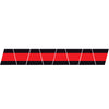 BLACK/RED TRIPLE STRIPE REFLECTIVE HELMET (TET) TETRAHEDRON 8 PACK