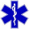 BLUE STAR OF LIFE REFLECTIVE WINDOW DECAL