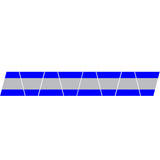 BLUE/GREY TRIPLE STRIPE REFLECTIVE HELMET (TET) TETRAHEDRON 8 PACK