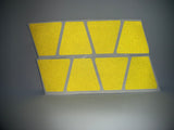 MATTE YELLOW REFLECTIVE HELMET (TET) TETRAHEDRON 8 PACK