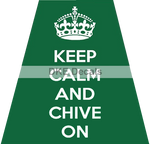 KEEP CALM AND CHIVE ON REFLECTIVE HELMET (TET) TETRAHEDRON
