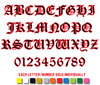 OLD ENGLISH REFLECTIVE LETTERS & NUMBERS
