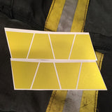 YELLOW REFLECTIVE HELMET (TET) TETRAHEDRON 8 PACK