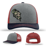 Serpent Skull Leather Patch Hat