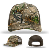 Serpent Skull Leather Patch Hat