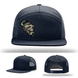 Serpent Skull Leather Patch Hat