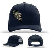 Serpent Skull Leather Patch Hat