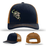 Serpent Skull Leather Patch Hat