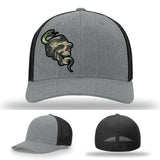 Serpent Skull Leather Patch Hat
