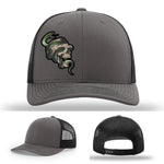 Serpent Skull Leather Patch Hat
