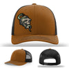 Serpent Skull Leather Patch Hat