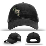 Serpent Skull Leather Patch Hat