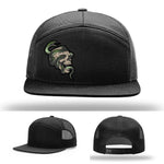 Serpent Skull Leather Patch Hat