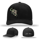 Serpent Skull Leather Patch Hat