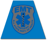 NEW JERSEY SUBDUED EMT REFLECTIVE HELMET (TET) TETRAHEDRON