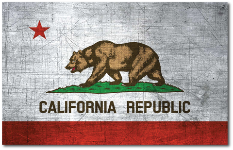 CALIFORNIA FLAG REFLECTIVE HELMET DECAL