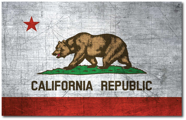 CALIFORNIA FLAG REFLECTIVE HELMET DECAL