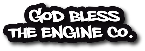 GOD BLESS THE ENGINE CO HELMET DECAL