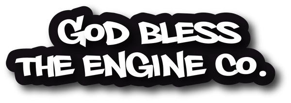 GOD BLESS THE ENGINE CO HELMET DECAL