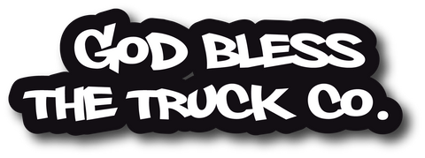 GOD BLESS THE TRUCK CO HELMET DECAL
