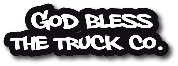 GOD BLESS THE TRUCK CO HELMET DECAL