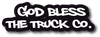 GOD BLESS THE TRUCK CO HELMET DECAL