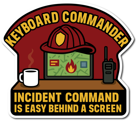 KEYBOARD COMMANDER HELMET DECAL