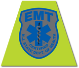 NEW JERSEY SUBDUED EMT REFLECTIVE HELMET (TET) TETRAHEDRON