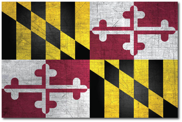 MARYLAND FLAG REFLECTIVE HELMET DECAL