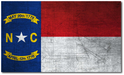 NORTH CAROLINA FLAG REFLECTIVE HELMET DECAL