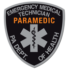 SUBDUED PENNSYLVANIA (PA) PARAMEDIC PATCH WINDOW DECAL