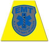 NEW JERSEY SUBDUED EMT REFLECTIVE HELMET (TET) TETRAHEDRON