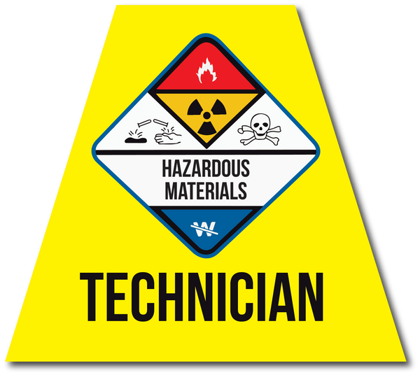 Hazmat Technician Reflective Helmet Tetrahedrons (Tets) Police