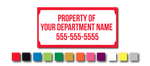 1" X 2" SMALL FIRE EQUIPMENT LABELS