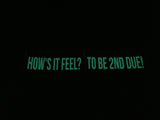 HOW'S IT FEEL? TO BE 2ND DUE! REFLECTIVE GLOW IN THE DARK HELMET DECAL