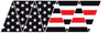 AMERICAN FLAG THIN RED LINE REFLECTIVE HELMET CREST