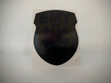 BLACKED OUT NEW JERSEY (NJ) EMERGENCY MEDICAL TECHNICIAN (EMT) PATCH WINDOW DECAL