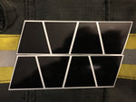 BLACKED OUT SOUTH CAROLINA FLAG REFLECTIVE HELMET (TET) TETRAHEDRON 8 PACK