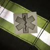 BLACKED OUT STAR OF LIFE REFLECTIVE HELMET DECAL