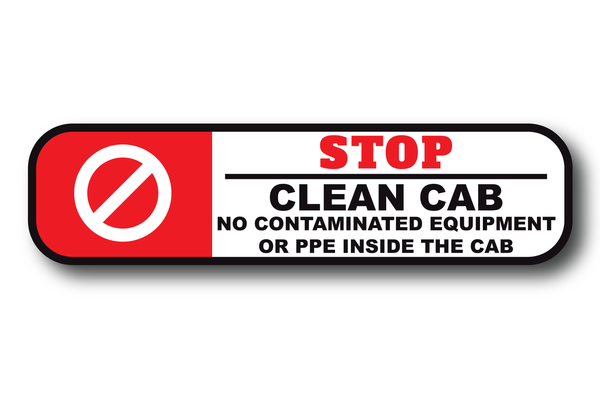 CLEAN CAB APPARATUS REFLECTIVE DECAL