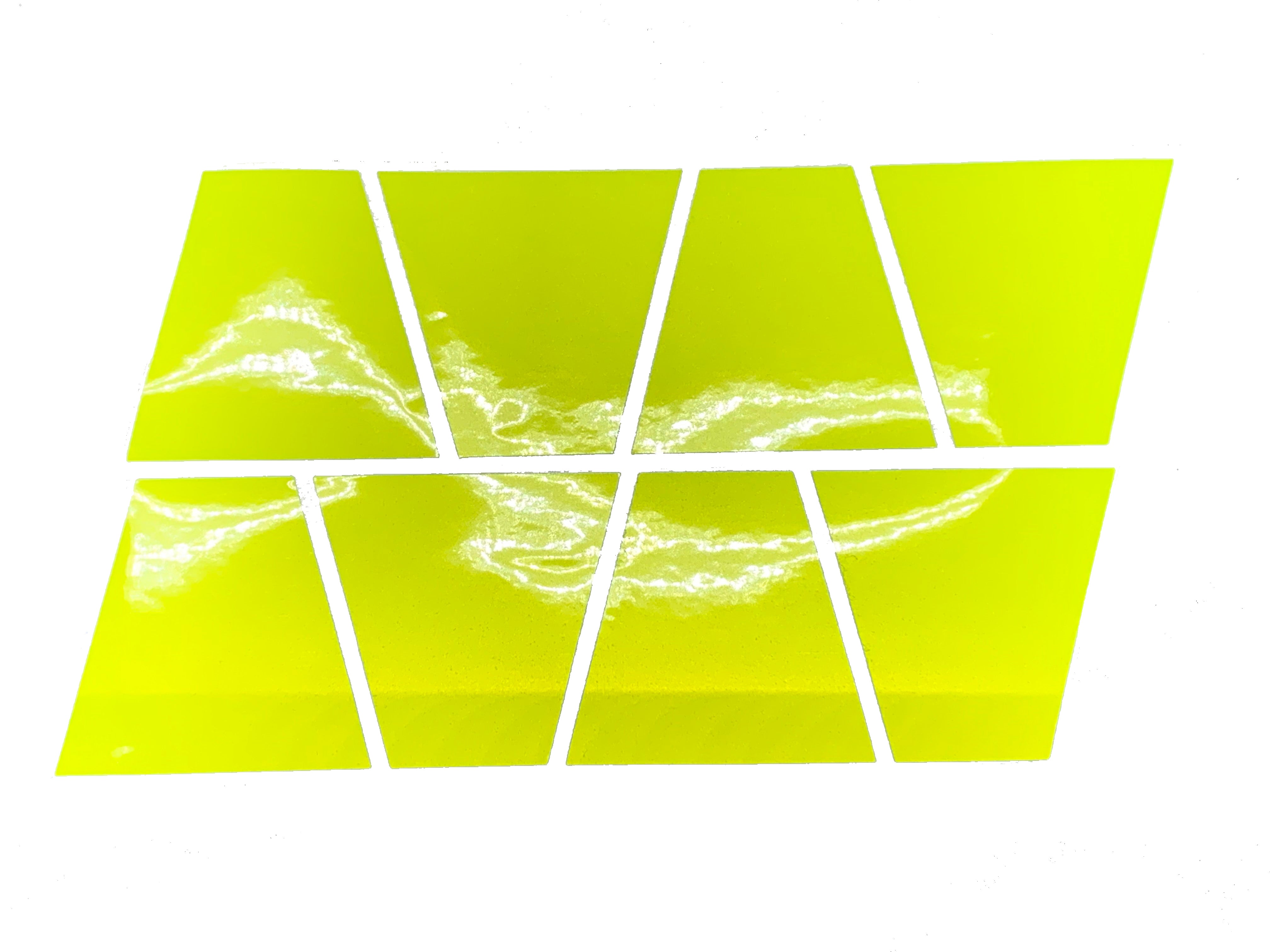 thumbnail image 2 of Reflective Fluorescent Yellow Helmet Decal - HAZMAT OPERATIONS - Tetrahedron/Trapezoid Shape 2 of 5