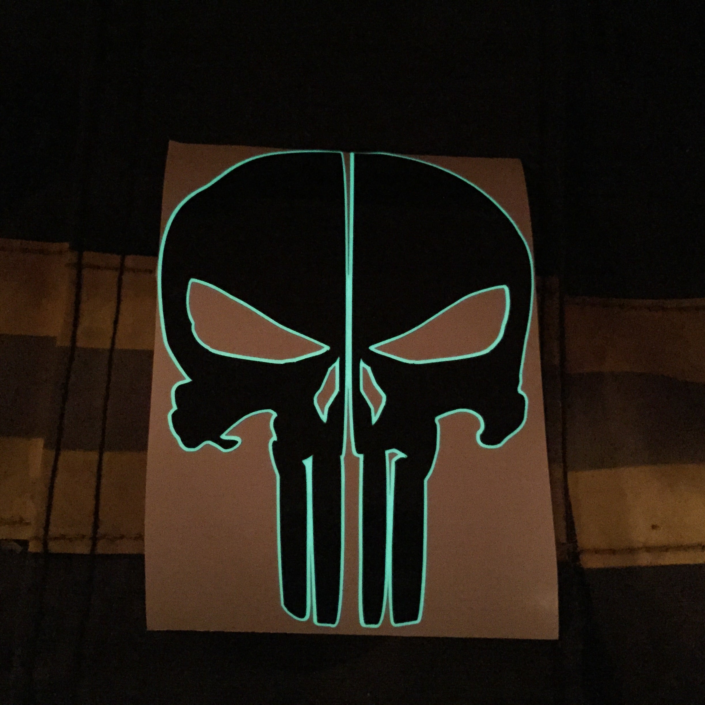 Punisher Skull Reflective Rear Helmet Decal Police Fire EMS Viny  Graphics/Stickers/Decals – dkedecals