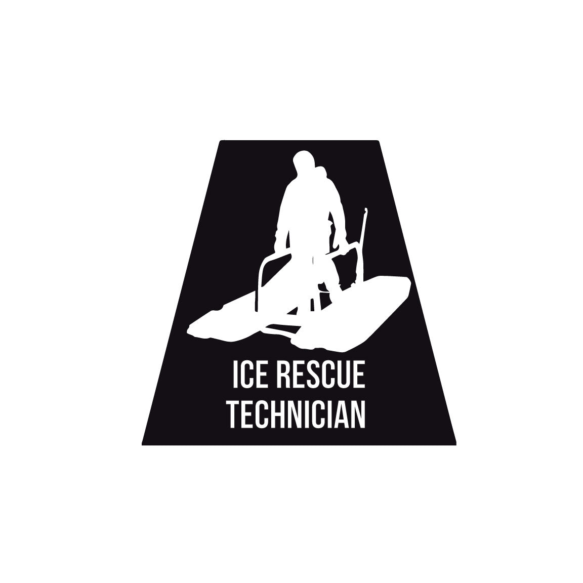 Technical Rescuer Sticker Ice Rescue Technician Reflective Helmet Tetrahedrons (Tets) Police Fire ...