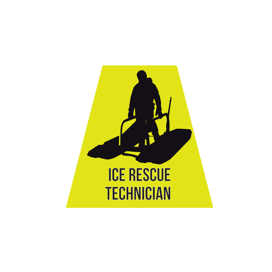 Technical Rescuer Sticker Ice Rescue Technician Reflective Helmet Tetrahedrons (Tets) Police Fire ...