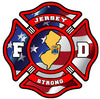 JERSEY STRONG FIREFIGHTER WINDOW DECAL