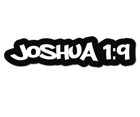 JOSHUA 1:9 HELMET DECAL