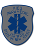 SUBDUED NEW JERSEY (NJ) PARAMEDIC (MEDIC) PATCH WINDOW DECAL