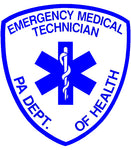 PENNSYLVANIA (PA) EMERGENCY MEDICAL TECHNICIAN (EMT) PATCH WINDOW DECAL